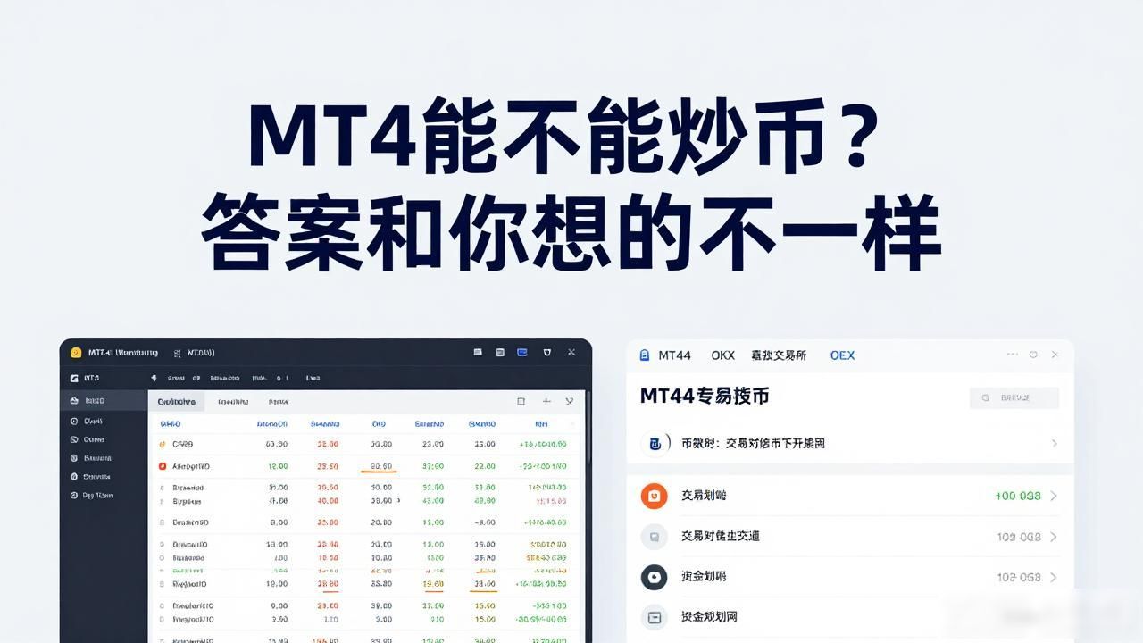 MT4能不能炒币？答案和你想的不一样