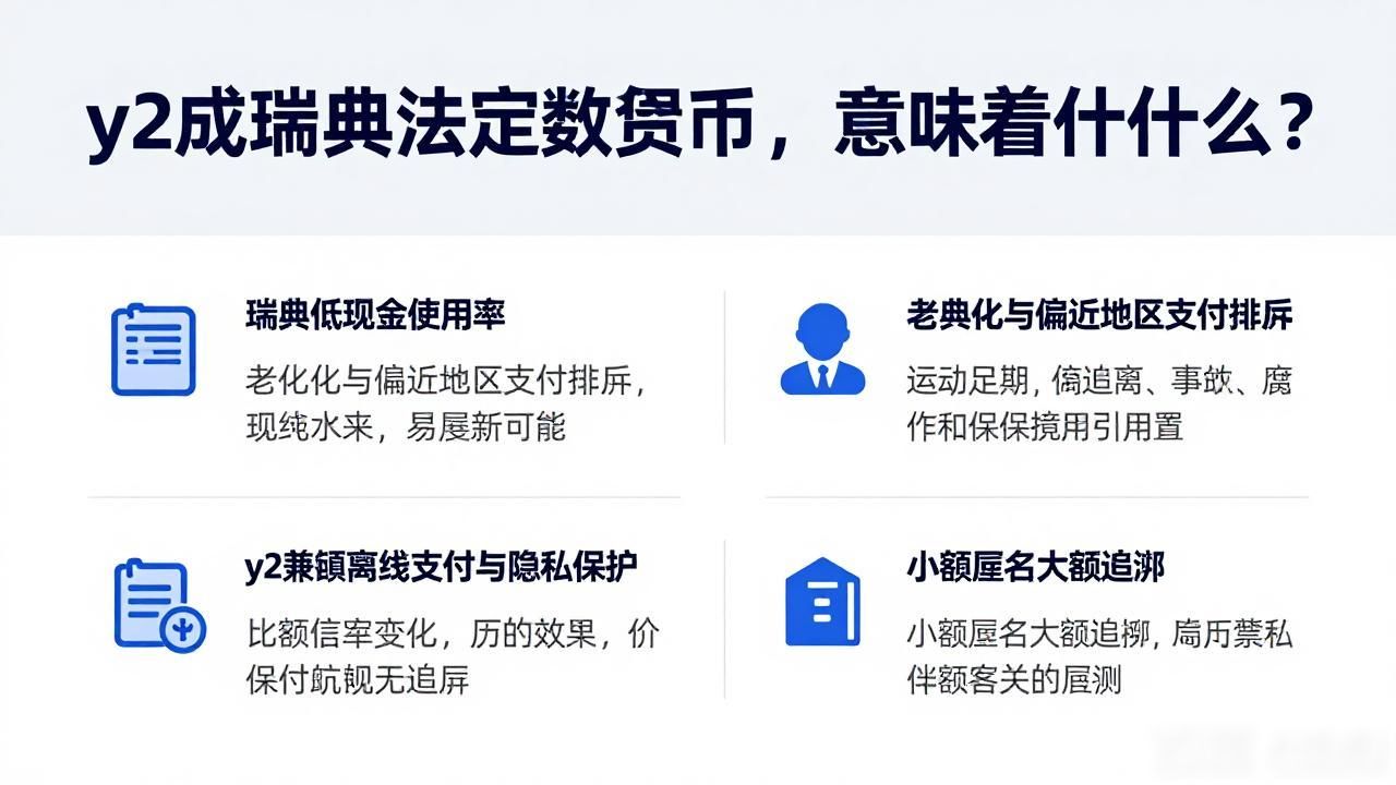 y2成瑞典法定数字货币，意味着什么？