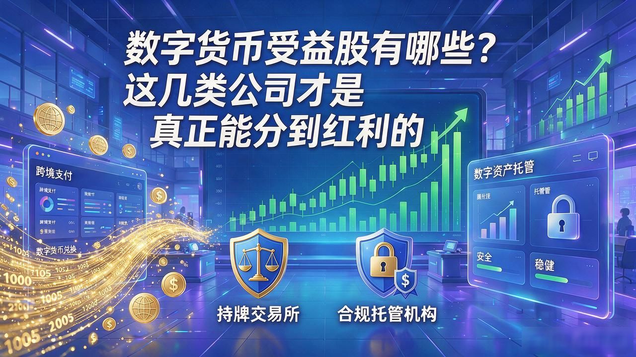 数字货币受益股有哪些？这几类公司才是真正能分到红利的