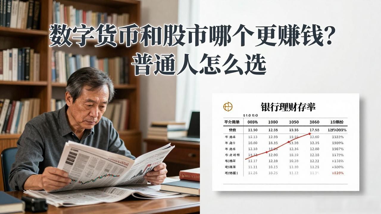数字货币和股市哪个更赚钱？普通人怎么选