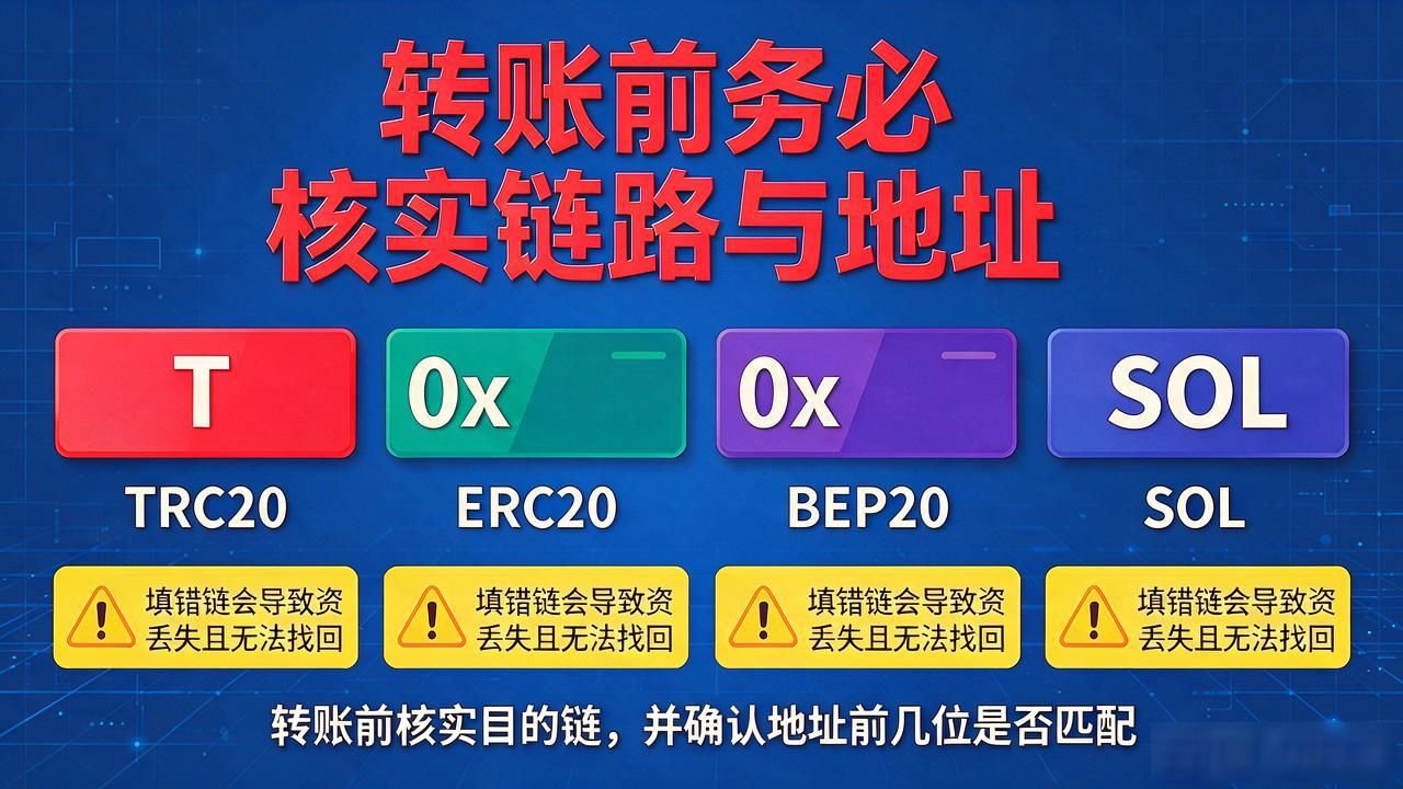 TRC20和ERC20地址格式区别及手续费说明_如何用数字货币充值_USDT充值选错网络导致资金丢失怎么办
