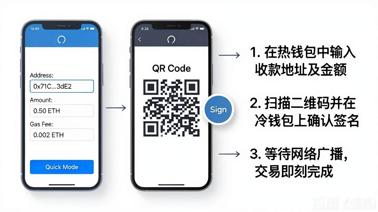 冷钱包快速转出资产步骤_imToken热钱包观察模式导入_如何在imToken冷钱包中执行快速交易?