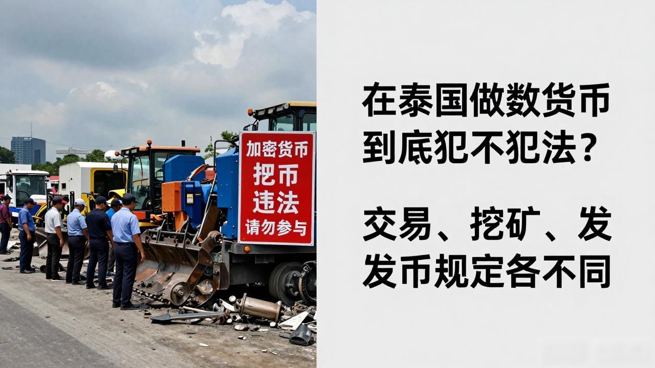 在泰国做数字货币到底犯不犯法？交易、挖矿、发币规定各不同