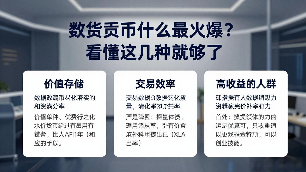 数字货币什么最火爆？看懂这几种就够了