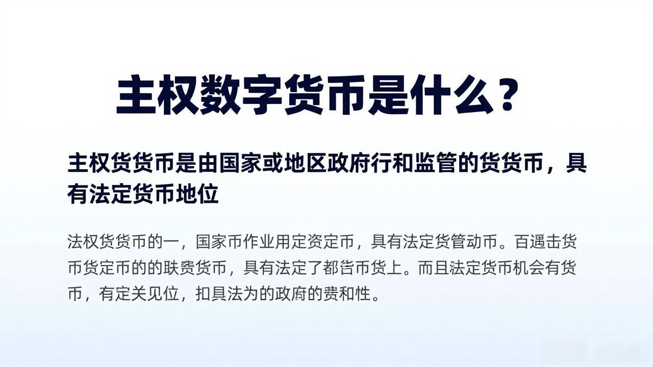 主权数字货币是什么？一文看懂国家发行的数字人民币