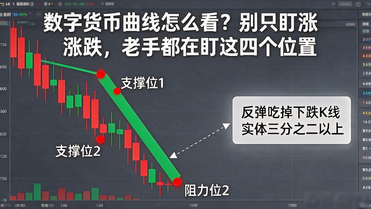 数字货币曲线怎么看？别只盯涨跌，老手都在盯这四个位置