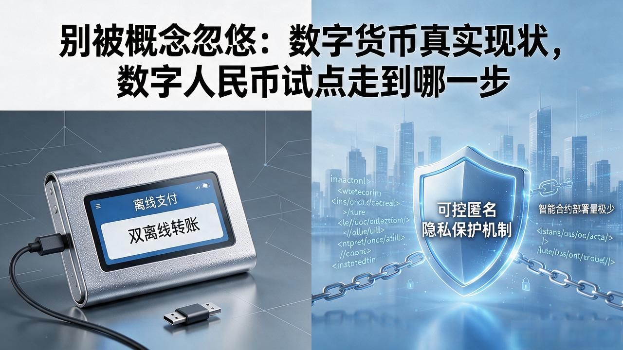 别被概念忽悠：数字货币真实现状，数字人民币试点走到哪一步