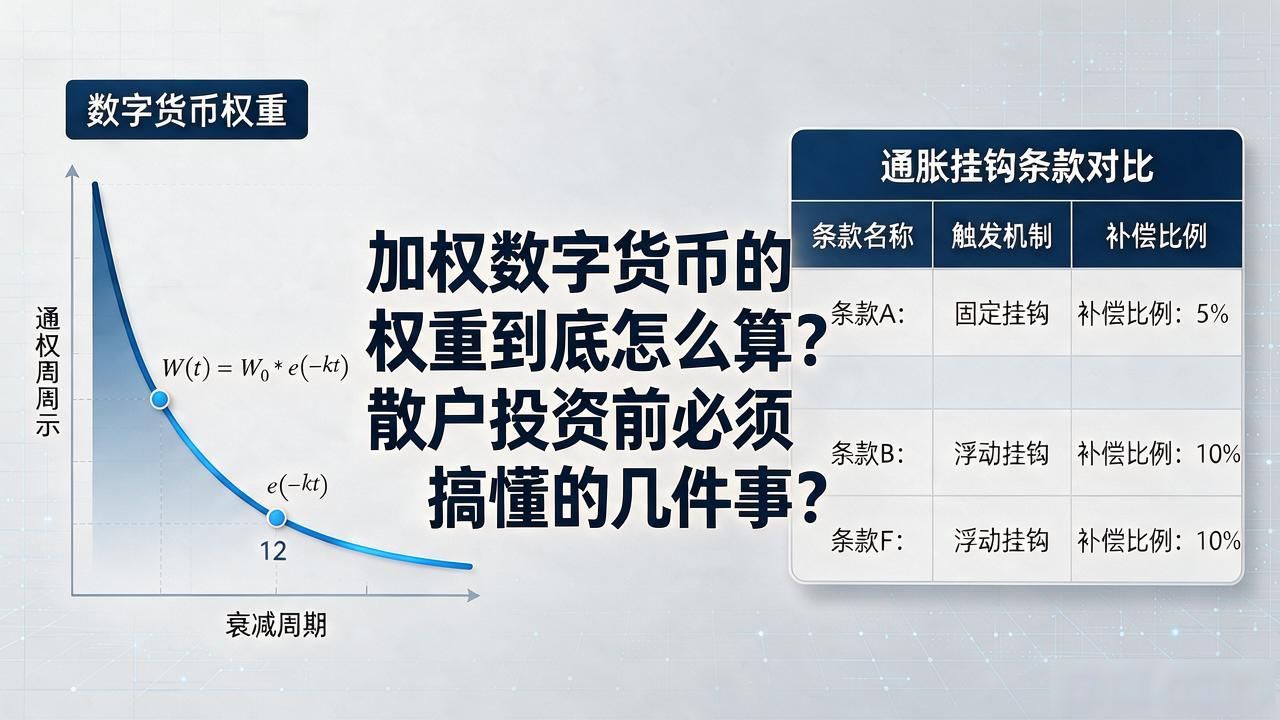 加权数字货币的权重到底怎么算？散户投资前必须搞懂的几件事