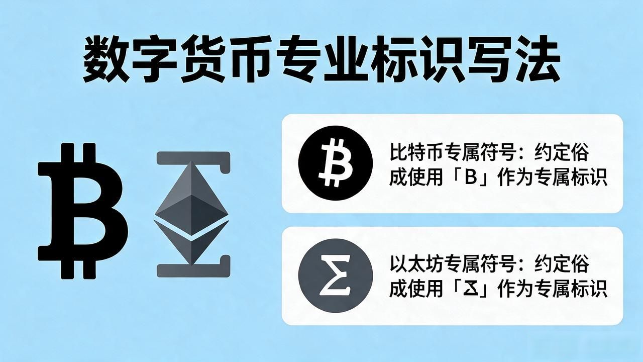数字货币用啥符号写？看懂这几种写法就够了