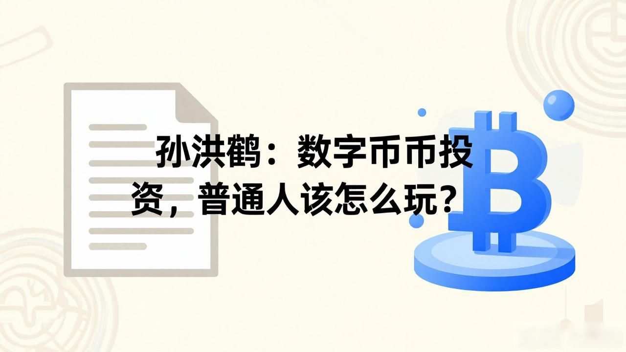孙洪鹤谈数字货币_数字货币行业合规发展的重要性_普通人如何辨别虚假数字货币投资项目