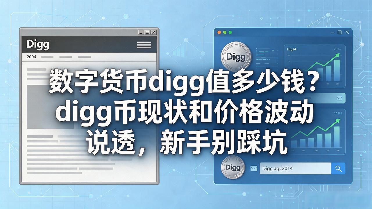 数字货币digg值多少钱？digg币现状和价格波动说透，新手别踩坑
