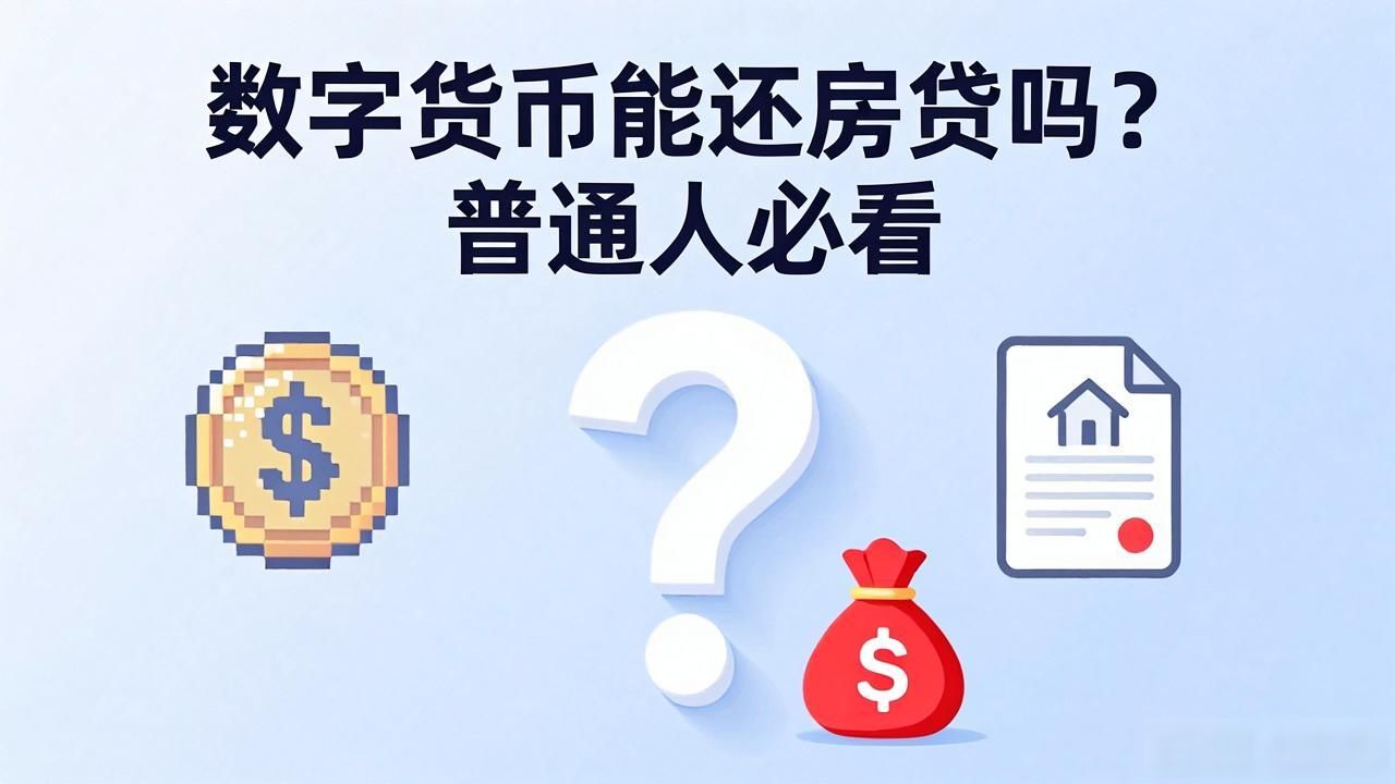 数字货币能还房贷吗？普通人必看