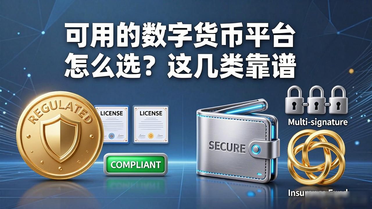 可用的数字货币平台怎么选？这几类靠谱