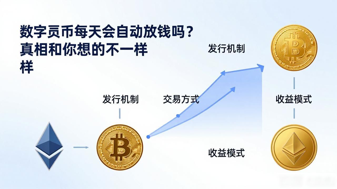 数字货币每天会自动放钱吗？真相和你想的不一样