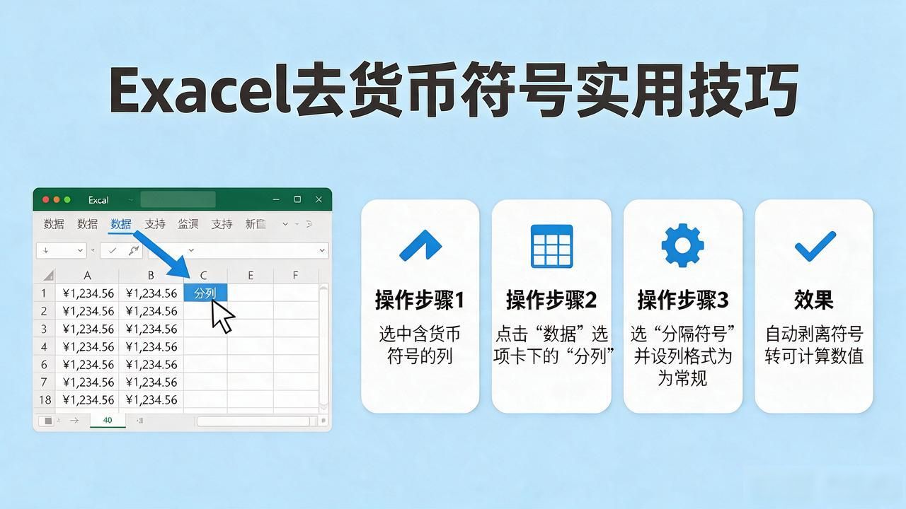excel去货币符号的实用技巧