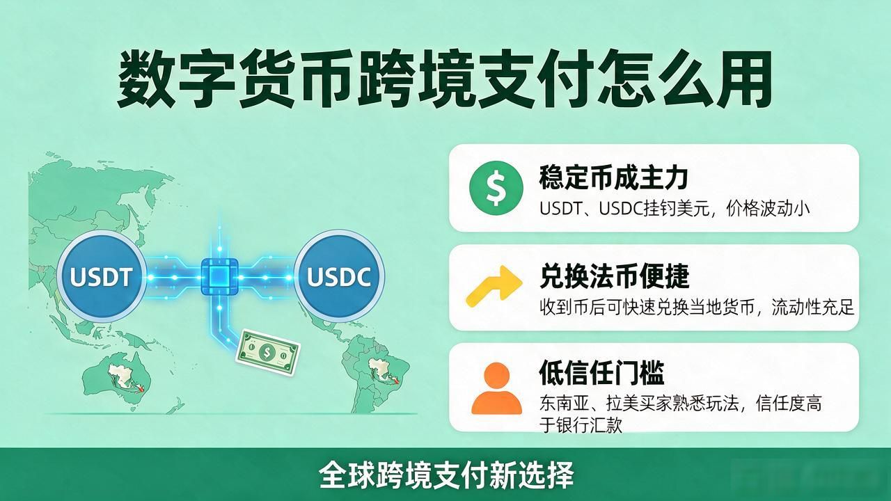 外贸数字货币结算的具体操作流程_数字货币如何跨境支付_外贸商家用数字货币做跨境支付的优势