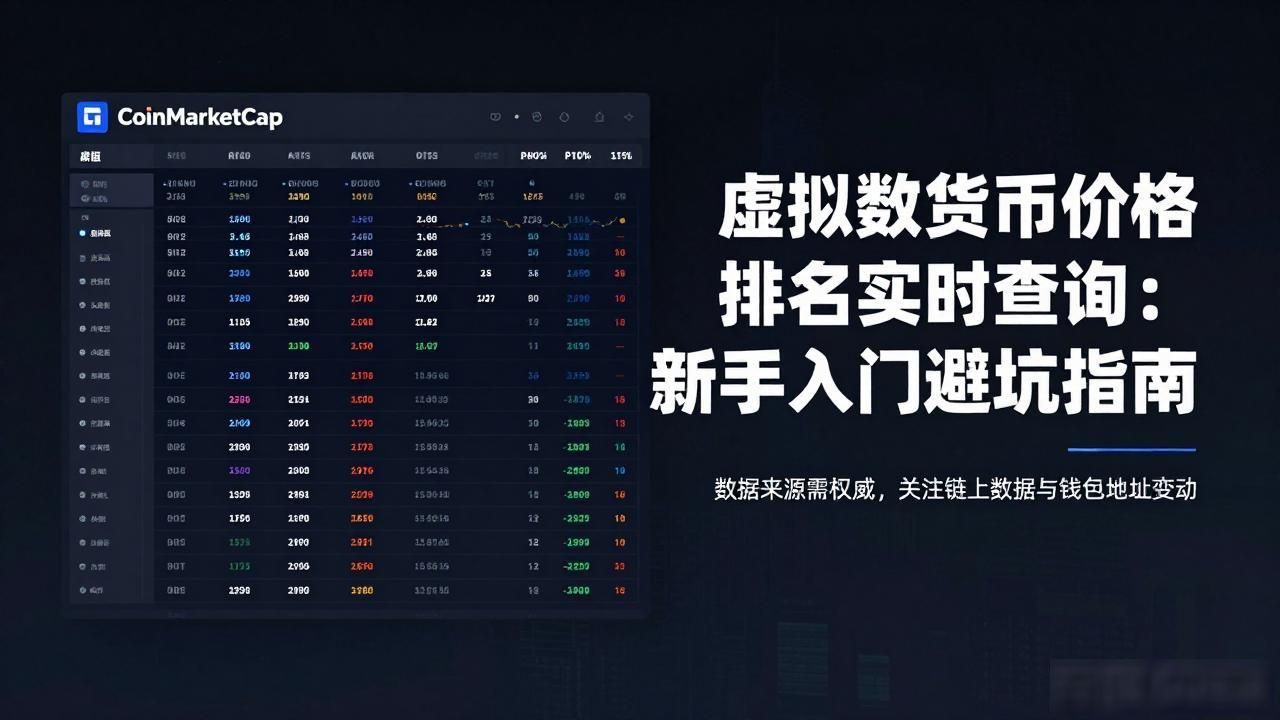 虚拟数字货币价格排名实时查询：新手入门避坑指南