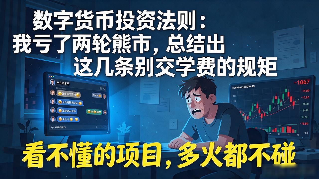 数字货币投资法则：我亏了两轮熊市，总结出这几条别交学费的规矩