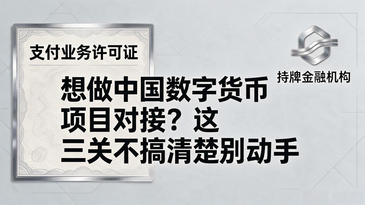 想做中国数字货币项目对接？这三关不搞清楚别动手