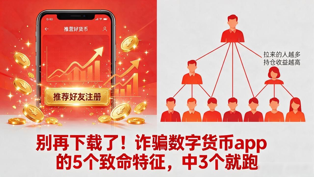 别再下载了！诈骗数字货币app的5个致命特征，中3个就跑