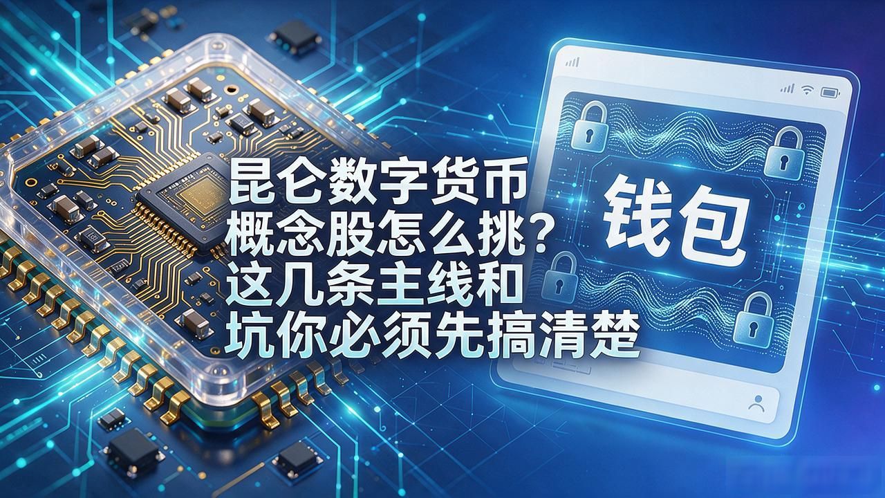 昆仑数字货币概念股怎么挑？这几条主线和坑你必须先搞清楚