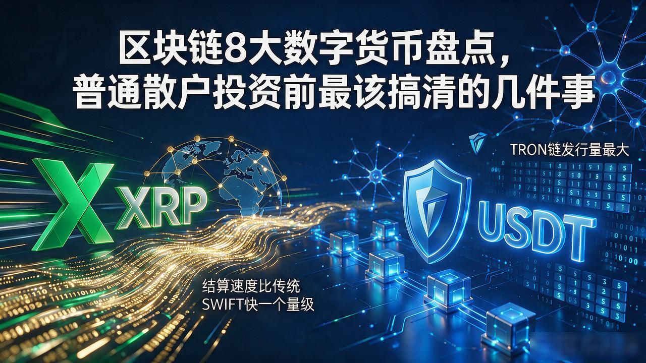 区块链8大数字货币_比特币以太坊稳定币投资价值_区块链生态核心资产解析