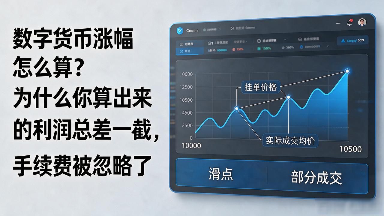 数字货币涨幅怎么算？为什么你算出来的利润总差一截，手续费被忽略了