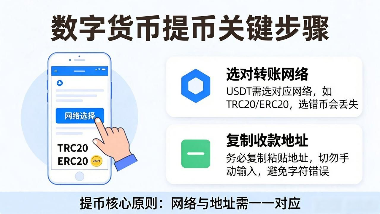 数字货币提币全流程详解 手把手教你安全转出加密货币