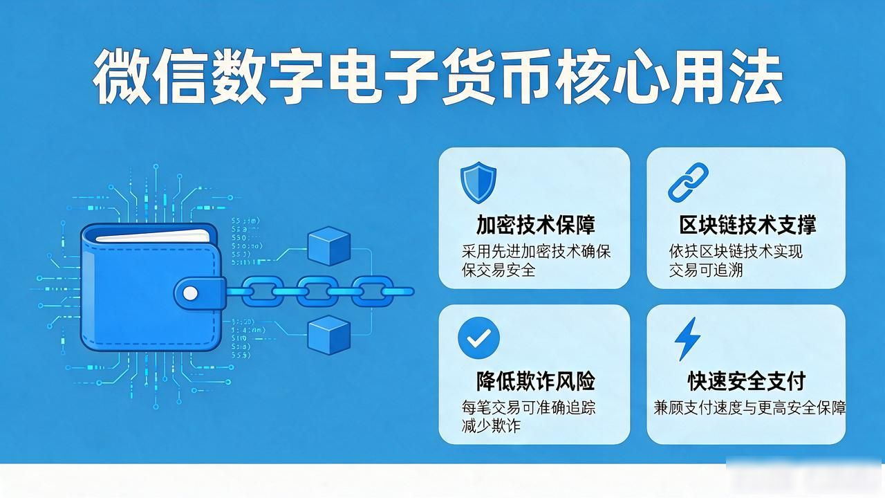 微信数字电子货币怎么用？30秒看懂核心用法