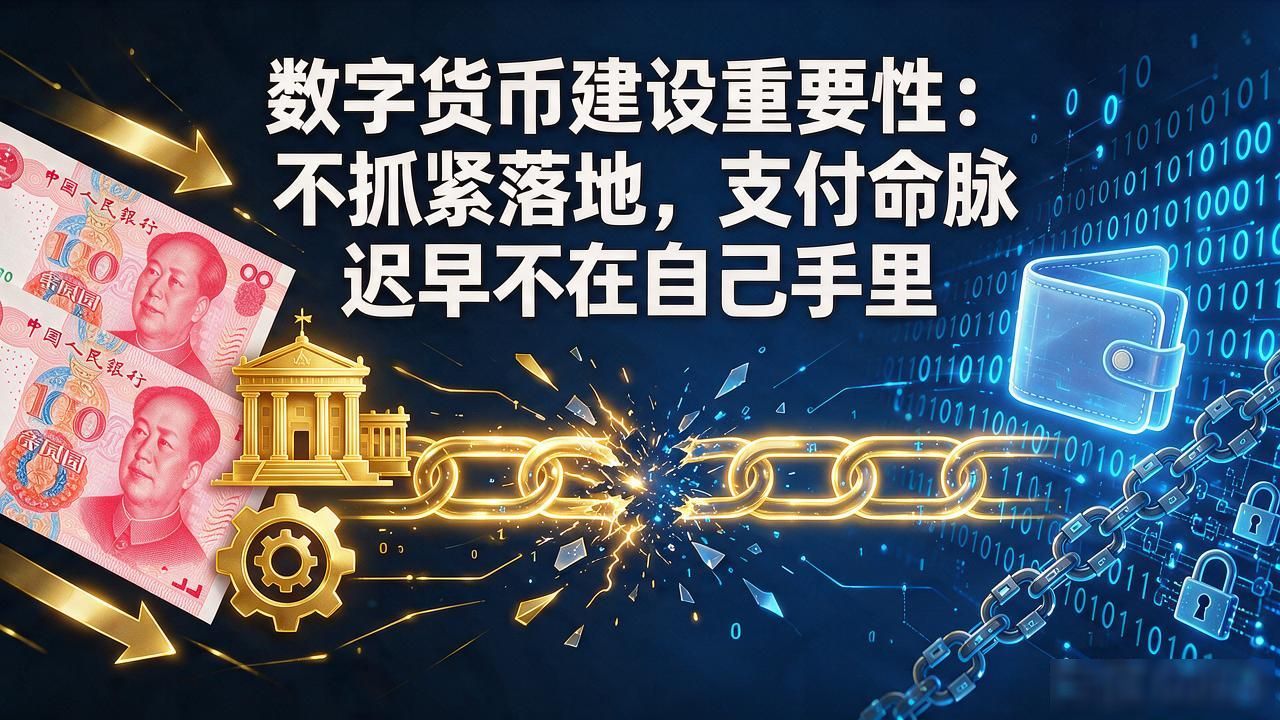 数字货币建设重要性：不抓紧落地，支付命脉迟早不在自己手里
