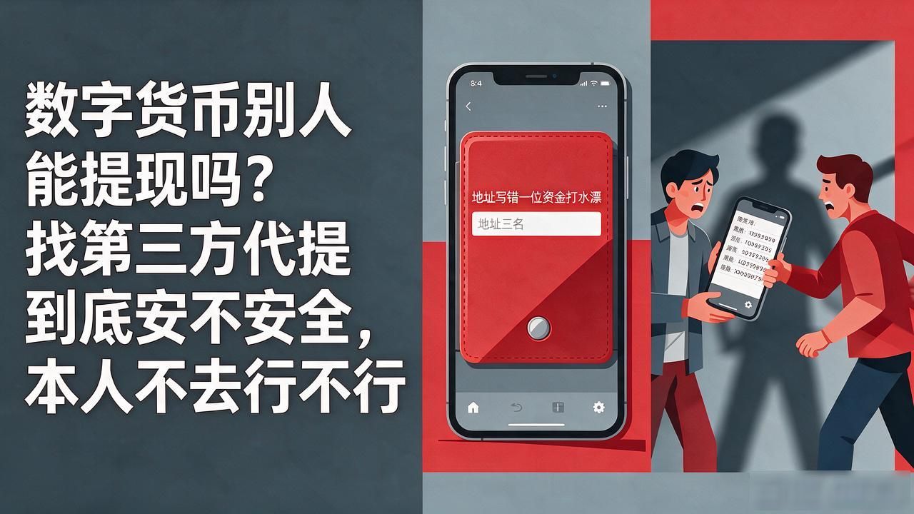 数字货币别人能提现吗？找第三方代提到底安不安全，本人不去行不行