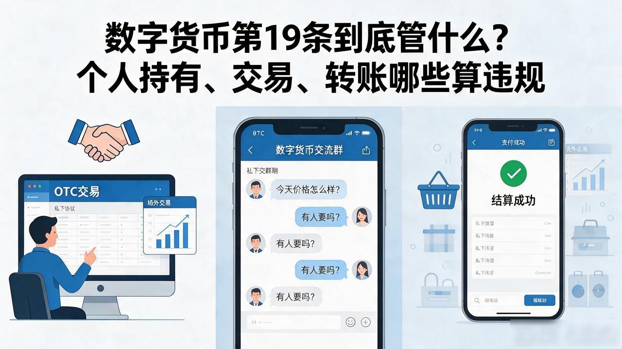 数字货币第19条到底管什么？个人持有、交易、转账哪些算违规