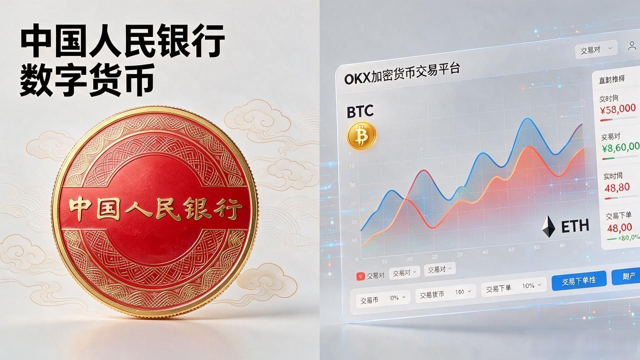 中国人民银行数字货币和OKX有啥不一样？搞明白了再ok