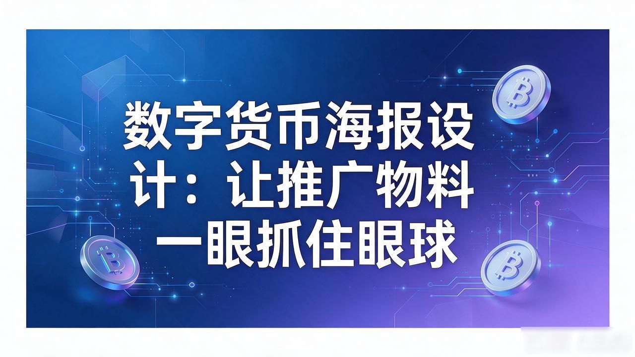 数字货币海报设计：让推广物料一眼抓住眼球