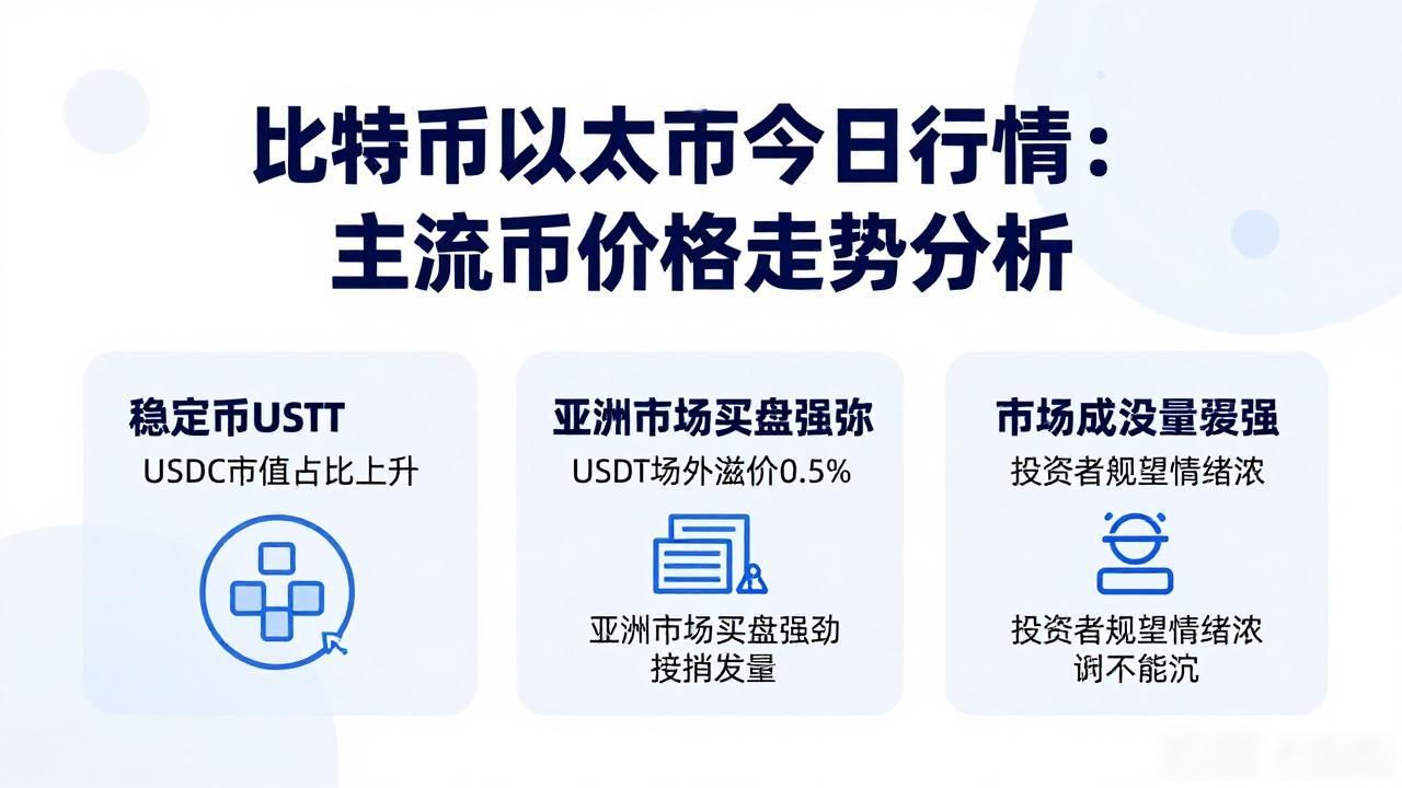 比特币以太坊今日行情：主流币价格走势分析
