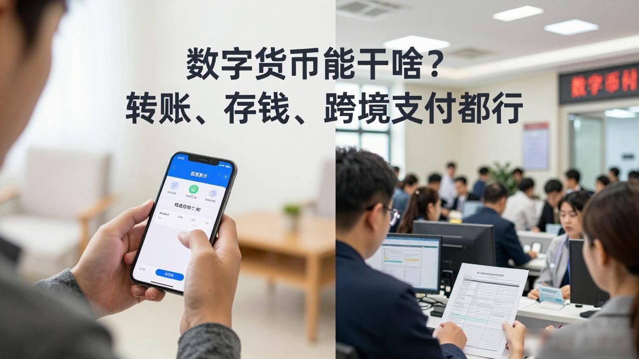 数字货币能干啥？转账、存钱、跨境支付都行