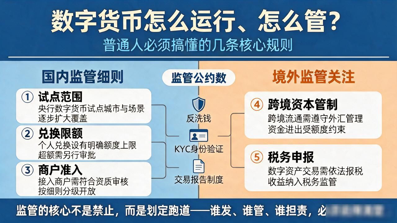 数字货币怎么运行、怎么管？普通人必须搞懂的几条核心规则